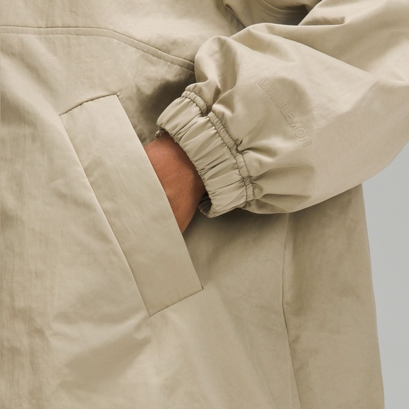 Lululemon Lightweight Oversized-Fit Coaches Jacket Compass Khaki Size XS LW4CDZS - Picture 6 of 15
